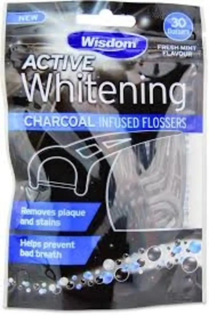 Wisdom Charcoal Infused Flossers 30-s